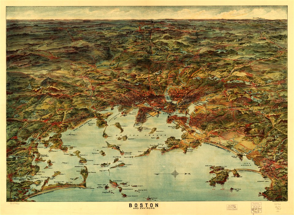 Boston and environs. LOC 75694560