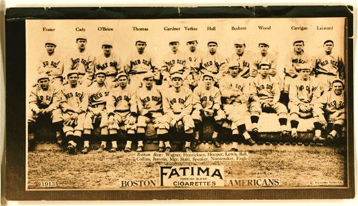 Boston Red Sox, baseball card portrait LCCN2007685725
