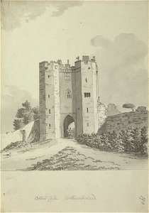 Bothal Castle by Samuel Hieronymus Grimm