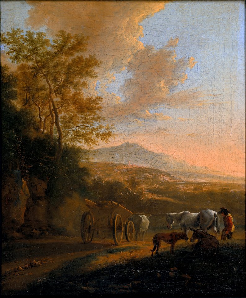 Both, Jan - Italian Landscape with an Ox-cart - Google Art Project
