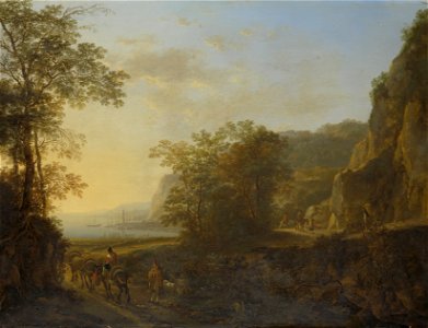 Italian Landscape with a View of a Harbor by Jan Both Rijksmuseum Amsterdam SK-A-49