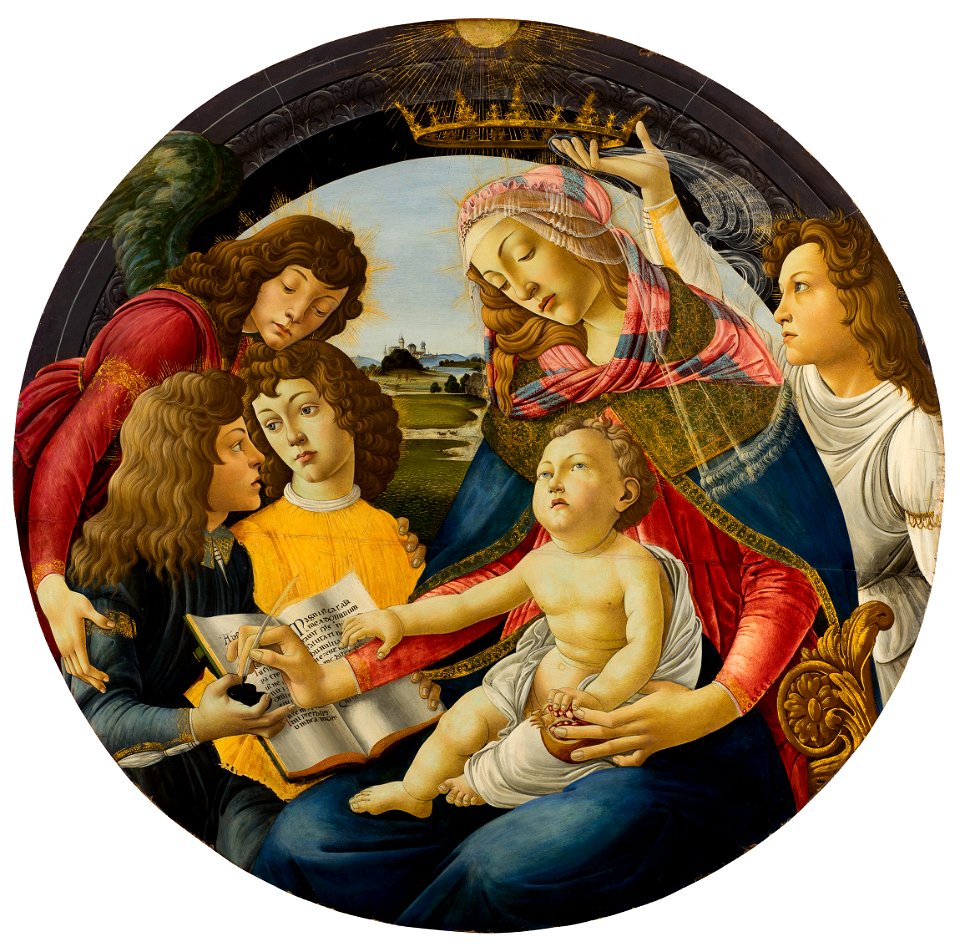 Botticelli (atelier de) - La Vierge du Magnificat, Vers 1485, Inv. D79.1.2