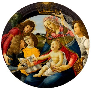 Botticelli (atelier de) - La Vierge du Magnificat, Vers 1485, Inv. D79.1.2. Free illustration for personal and commercial use.