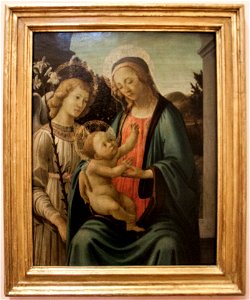 Bottega di Sandro Botticelli, Madonna col Bambino, 2016-05-07. Free illustration for personal and commercial use.