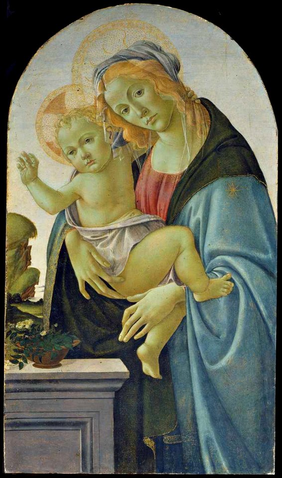 Botticelli - bottega - Madonna con Bambino, Mercato antiquario, Firenze