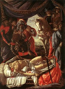 Botticelli - Descoberta do corpo de Holofernes. Free illustration for personal and commercial use.