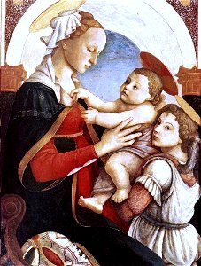 Botticelli Madonna. Free illustration for personal and commercial use.