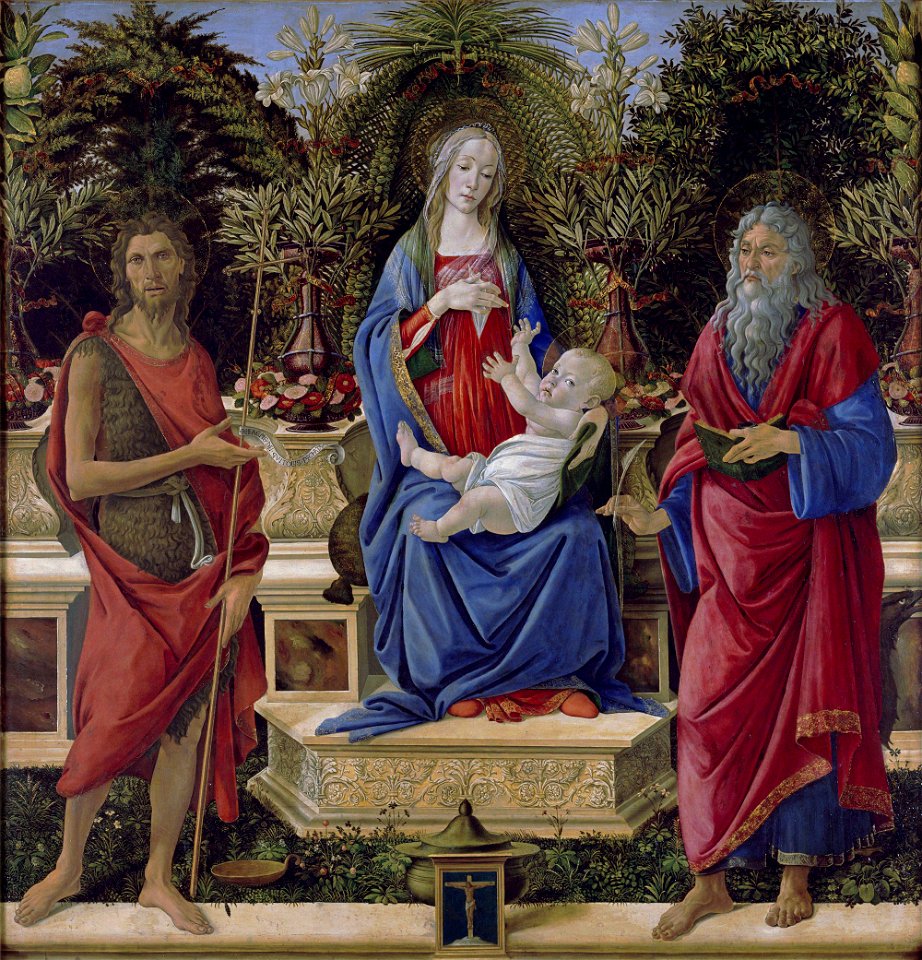 Sandro Botticelli - Madonna with Saints - Google Art ProjectFXD