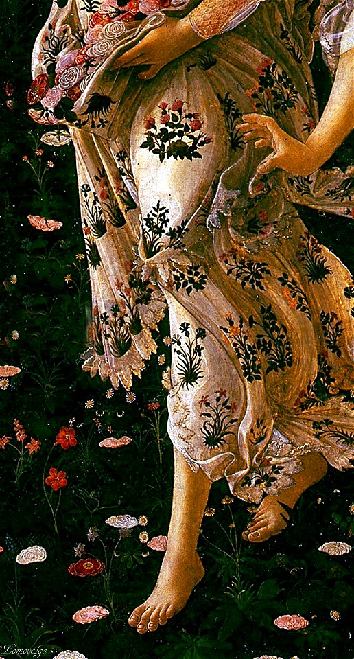Botticelli's Primavera - detail 04