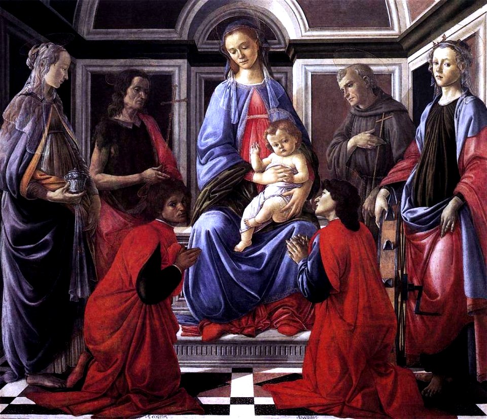 Botticelli, pala di sant'ambrogio