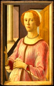 Botticelli, Sandro - Portrait of a Lady known as Smeralda Bandinelli - Google Art Project. Free illustration for personal and commercial use.