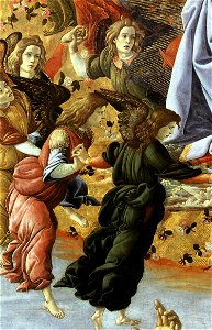 Botticelli, incoronazione della vergine 02
