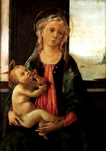 Botticelli, madonna del Mare. Free illustration for personal and commercial use.