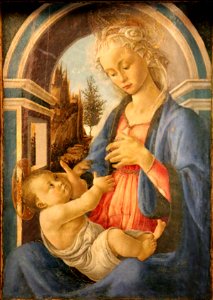 Botticelli-Vierge et l'Enfant-Petit Palais. Free illustration for personal and commercial use.