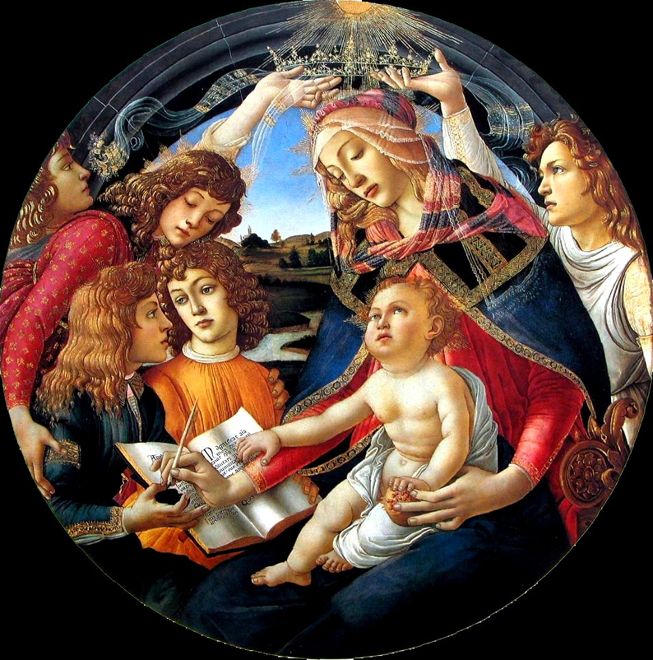 Botticelli Uffizi 37. Free illustration for personal and commercial use.