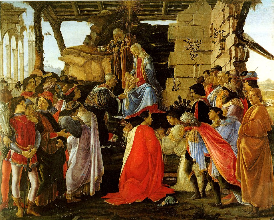 Botticelli, adorazione dei magi uffizi