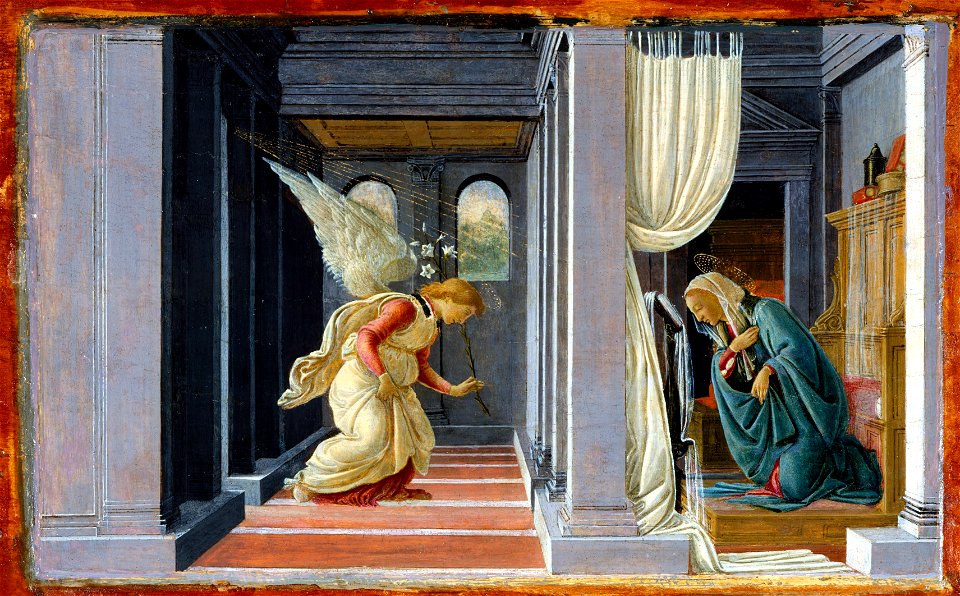 Botticelli, annunciazione del Metropolitan