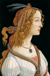 Sandro Botticelli - Idealized Portrait of a Lady (Portrait of Simonetta Vespucci as Nymph) - Google Art Project. Free illustration for personal and commercial use.