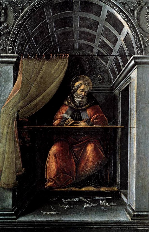 Botticelli, sant'agostino degli uffizi. Free illustration for personal and commercial use.