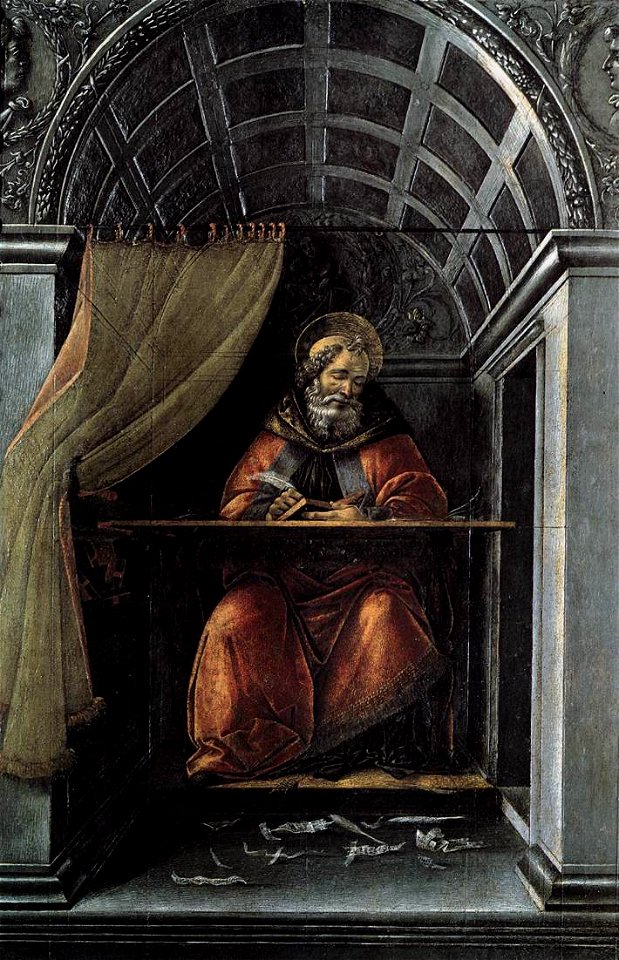 Botticelli, sant'agostino degli uffizi