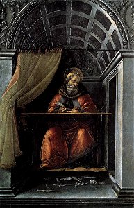 Botticelli, sant'agostino degli uffizi. Free illustration for personal and commercial use.