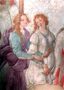 Botticelli, Three graces, detail