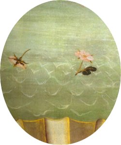 Botticelli, nascita di venere, dettaglio fiori