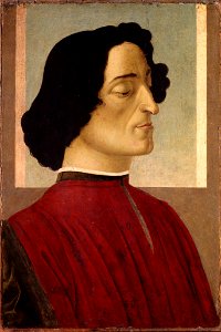 Botticelli, ritratto di giuliano de' medici bergamo. Free illustration for personal and commercial use.