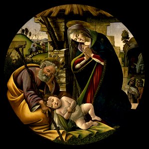 Alessandro Botticelli - The Adoration of the Christ Child - Google Art Project. Free illustration for personal and commercial use.
