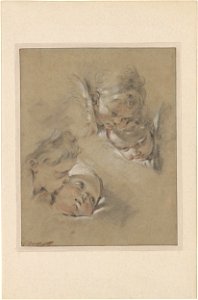 Boucher - Four Heads of Cherubim, III, 104b