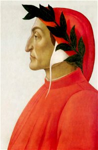 Portrait de Dante. Free illustration for personal and commercial use.