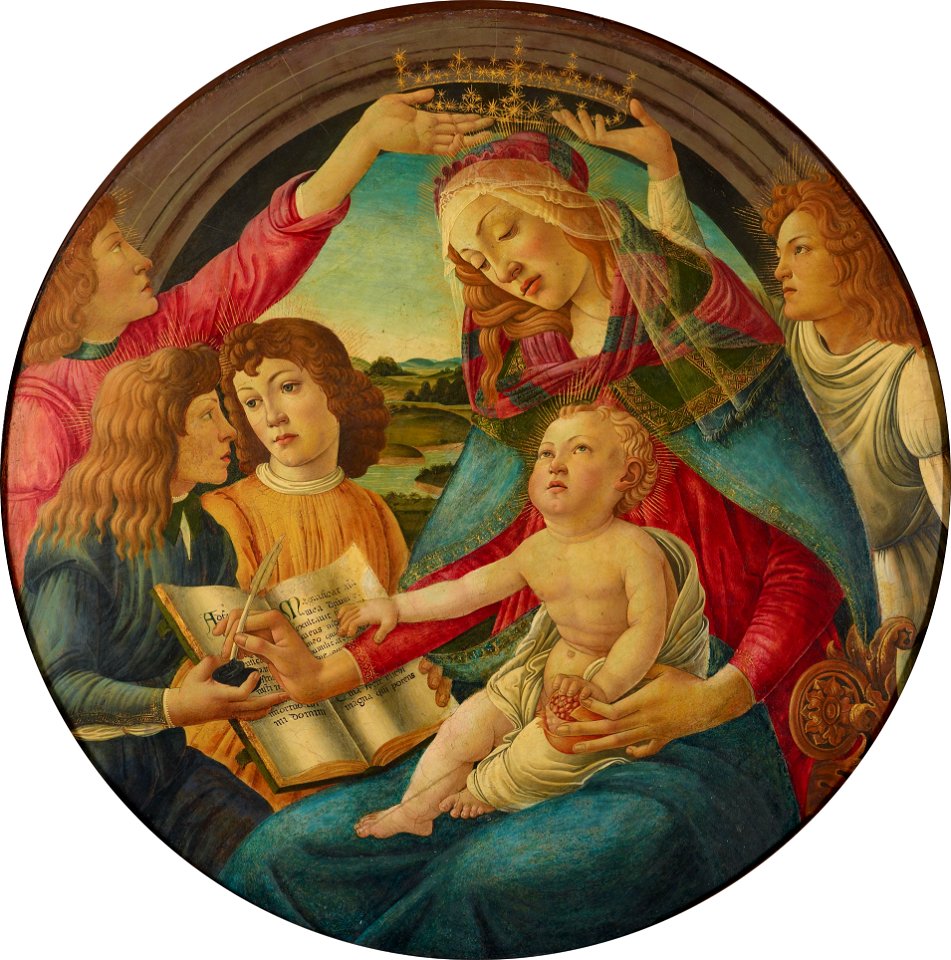 Botticelli (after) - Madonna of the Magnificat (Morgan Library & Museum)