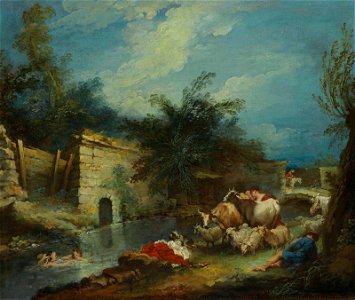 Boucher - Le Repos des bergers