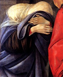 Sandro Botticelli - Lamentation over the Dead Christ (detail) - WGA02829. Free illustration for personal and commercial use.