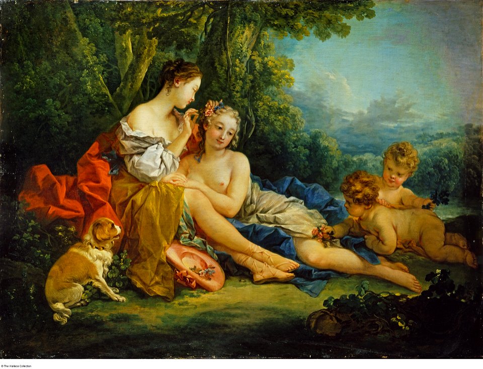 Boucher - Pastoral Make-Up (La toillette pastorale), 1745