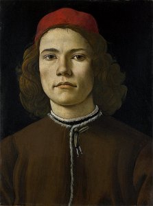Sandro Botticelli - Portrait of a Young Man - WGA2798. Free illustration for personal and commercial use.