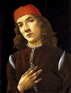 Sandro Botticelli - Portrait of a Young Man - WGA2799. Free illustration for personal and commercial use.