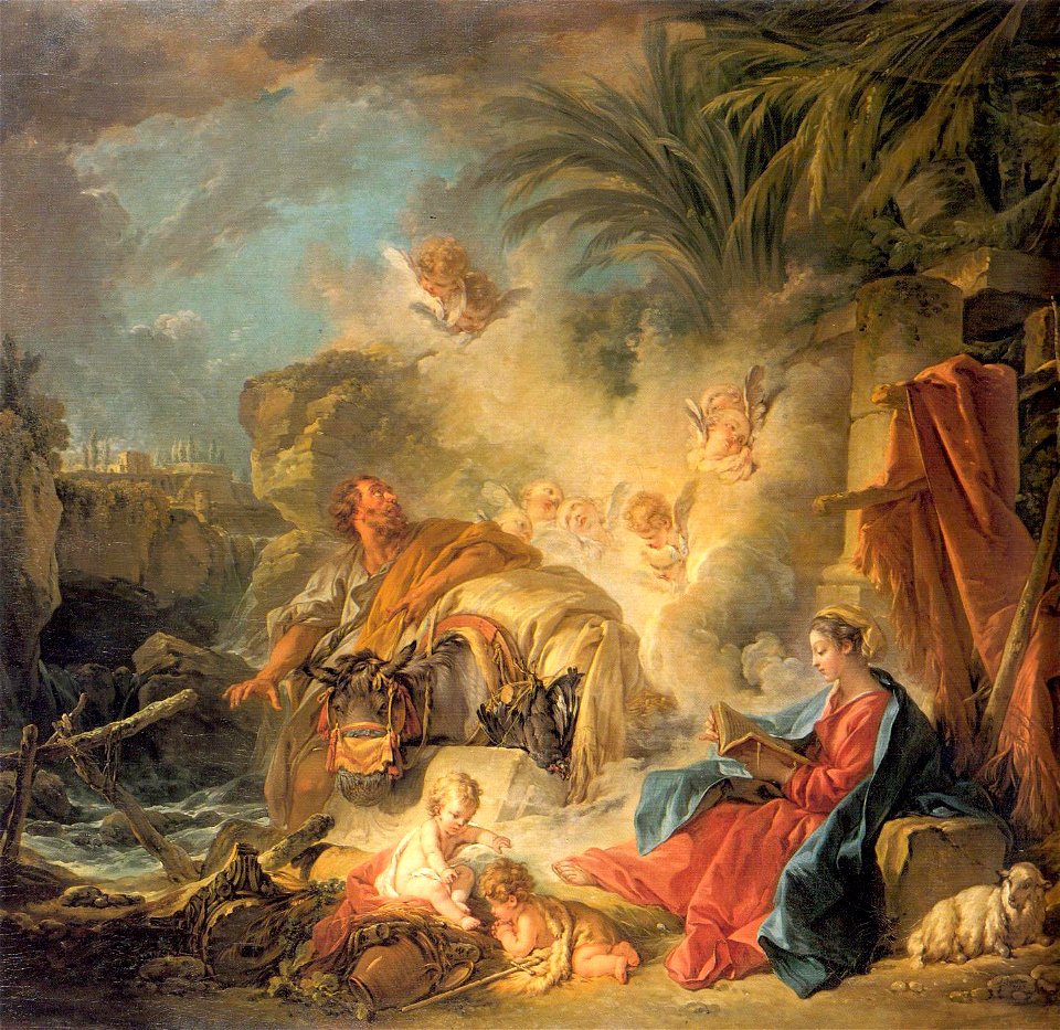 Boucher - Rest on the Flight into Egypt, 1757