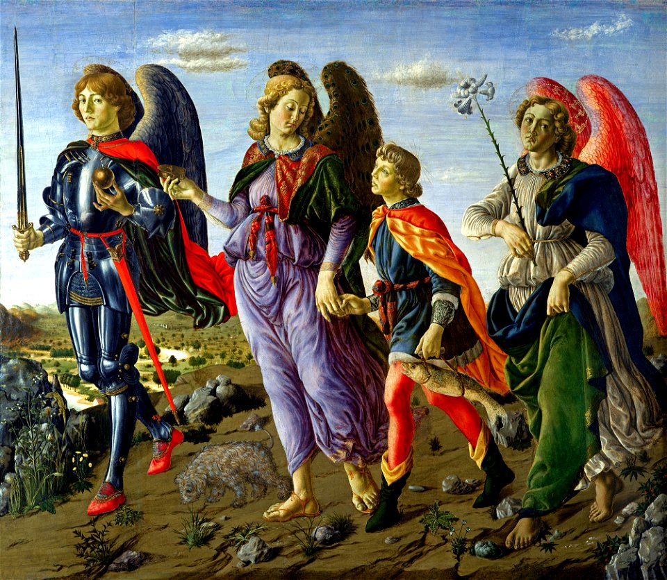 Francesco Botticini - I tre Arcangeli e Tobias
