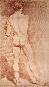 Demarteau Study of a nude man standing
