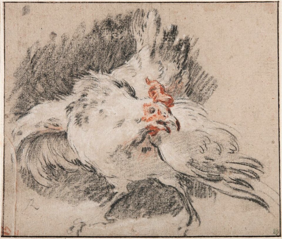 Boucher - Study of a Rooster, NMH 2952-1863