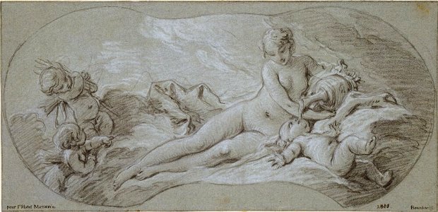 Boucher - Venus berusar Amor med nektar, NMH 29471863