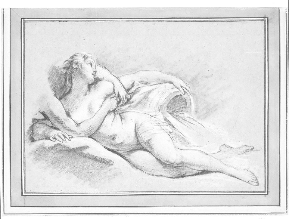 Boucher - A Study for Two Nymphs, c. 1749