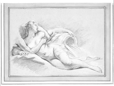 Boucher - A Study for Two Nymphs, c. 1749