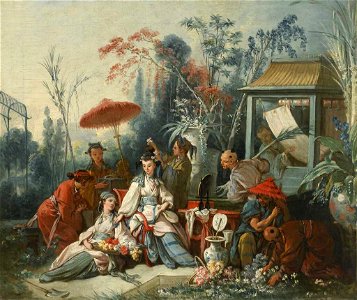 Boucher - Le Jardin chinois, 1742 vers