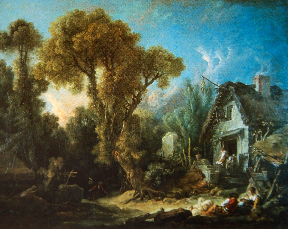 Boucher - Evening Scene, Barberini Gallery