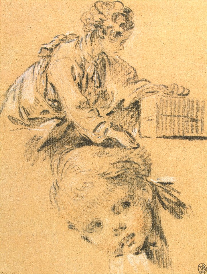 Boucher - Sheet of Sketches, circa 1748