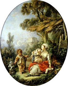 François Boucher - La danse du petit chien (1758)