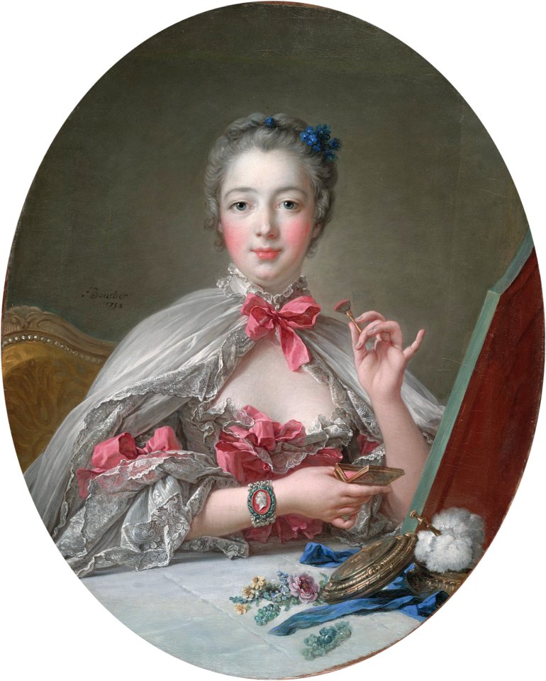 Boucher, François - Marquise de Pompadour at the Toilet-Table