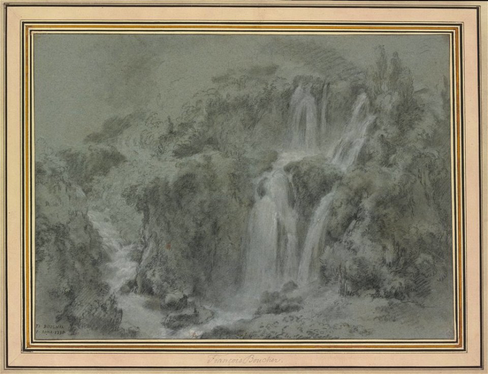 Boucher - The Waterfalls of Tivoli, 1730